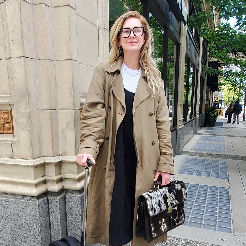 AMJ Lloyd Stylish Original Leather Hand Bag/Office Bag
